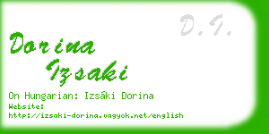 dorina izsaki business card